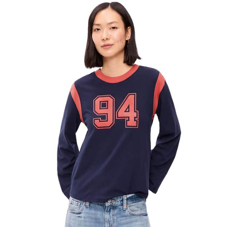 EveryWear Long-Sleeve Graphic T-Shirt