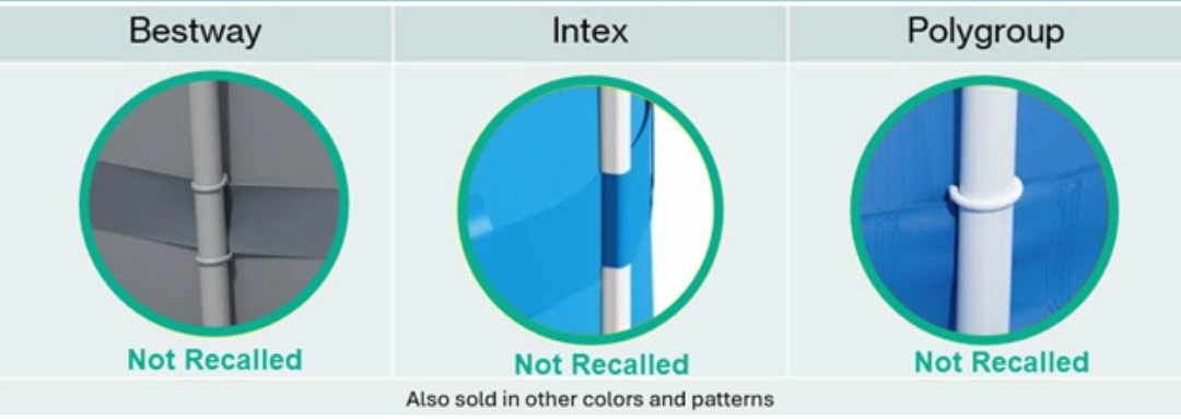 swimming pool recall straps
