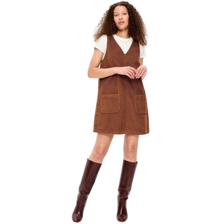 Sleeveless Pinafore Mini Dress