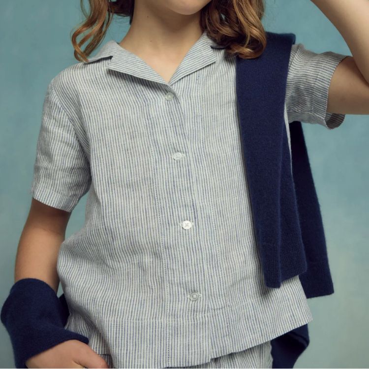 100% European Linen Camp Shirt
