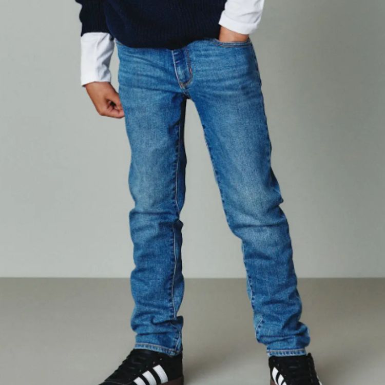 Boys Cotton Stretch Slim Jeans