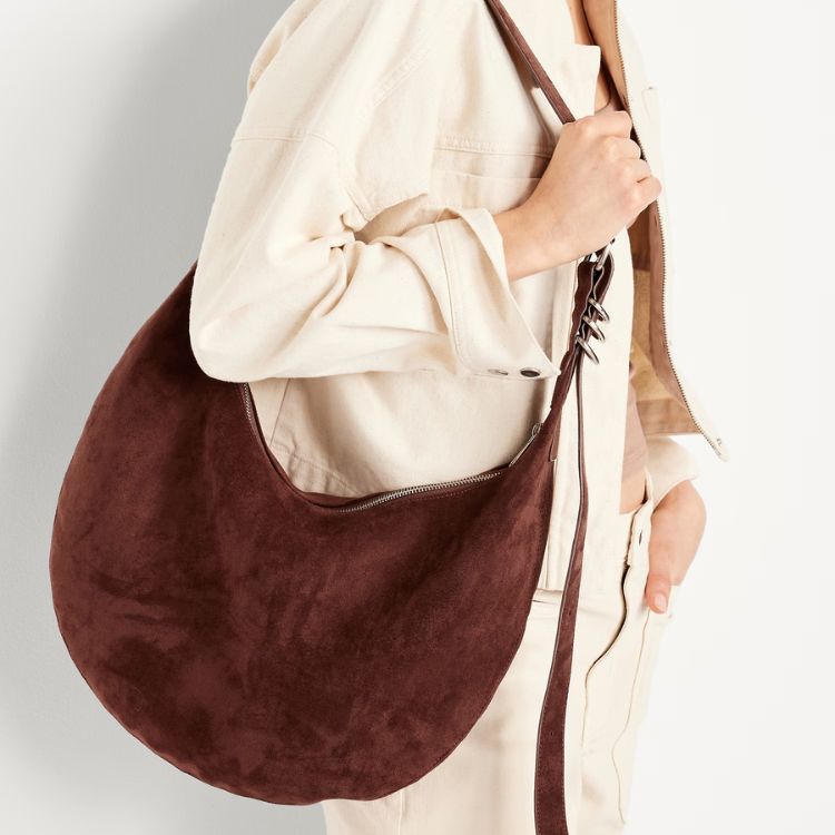 Slouchy Suede Hobo Bag