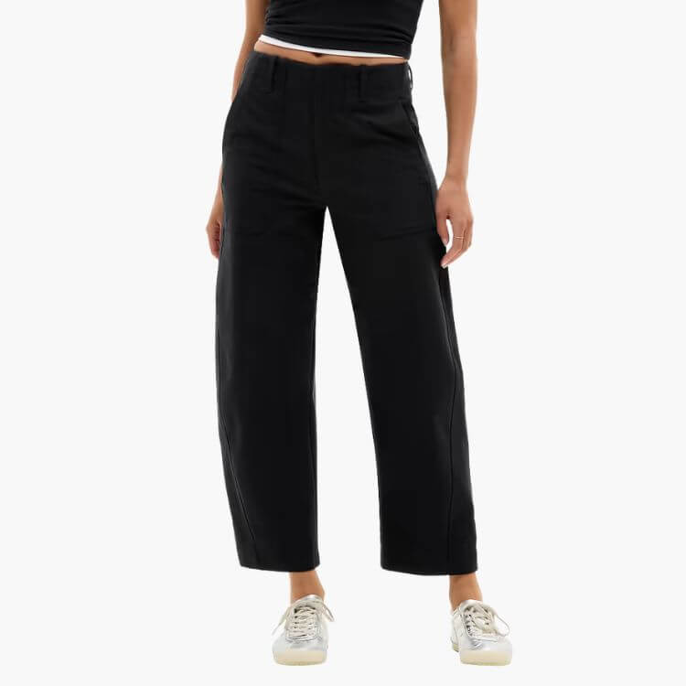 High Rise Barrel Leg Pant