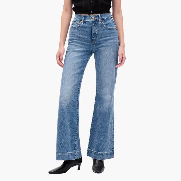 High Rise Relaxed Flare Jeans