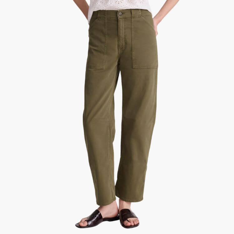 Barrel-Leg Utility Pant