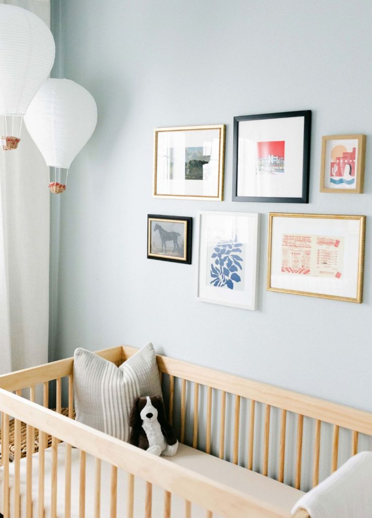 vintage nursery gallery wall