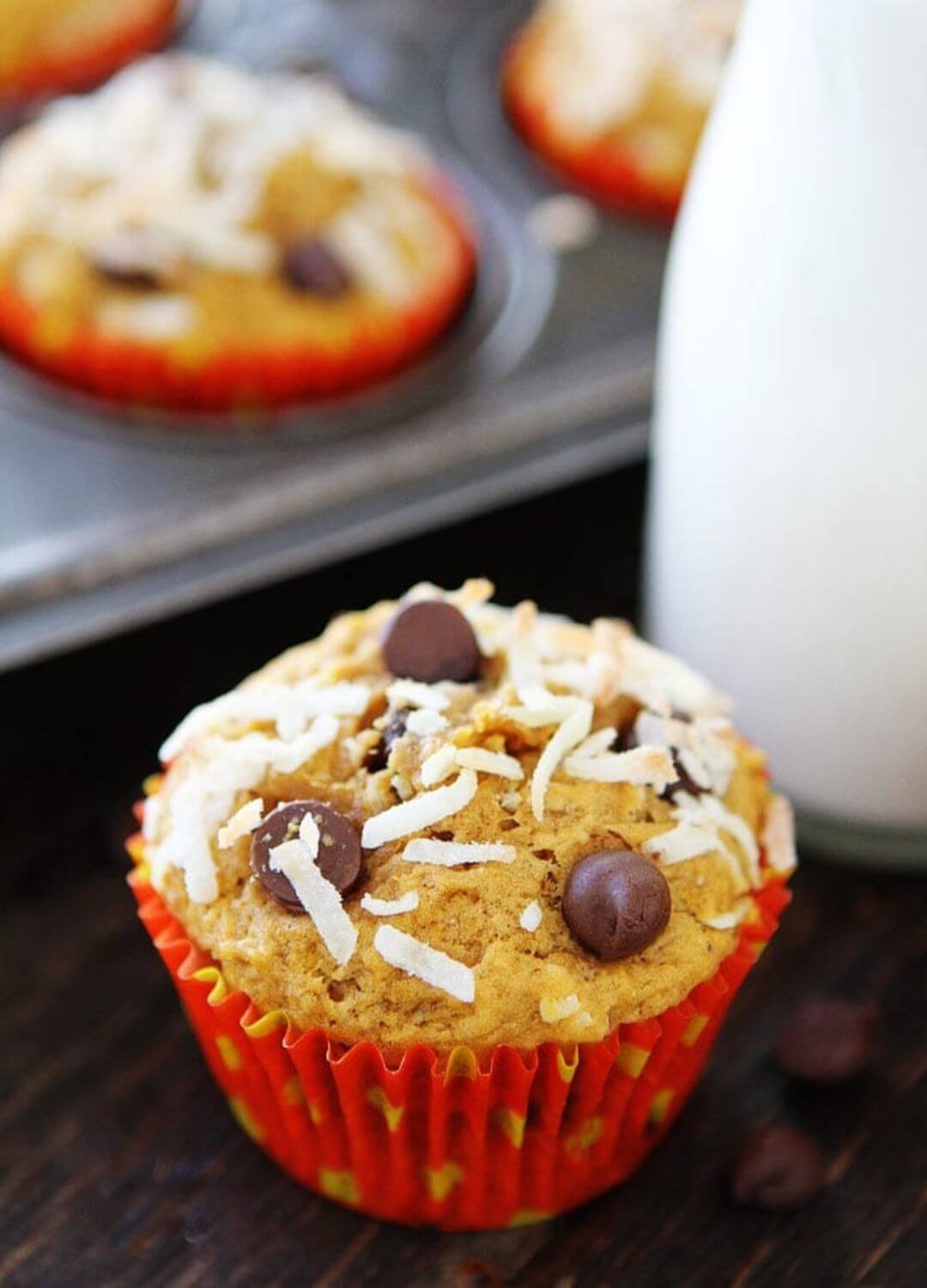 pumpkin coconut muffins fall treats