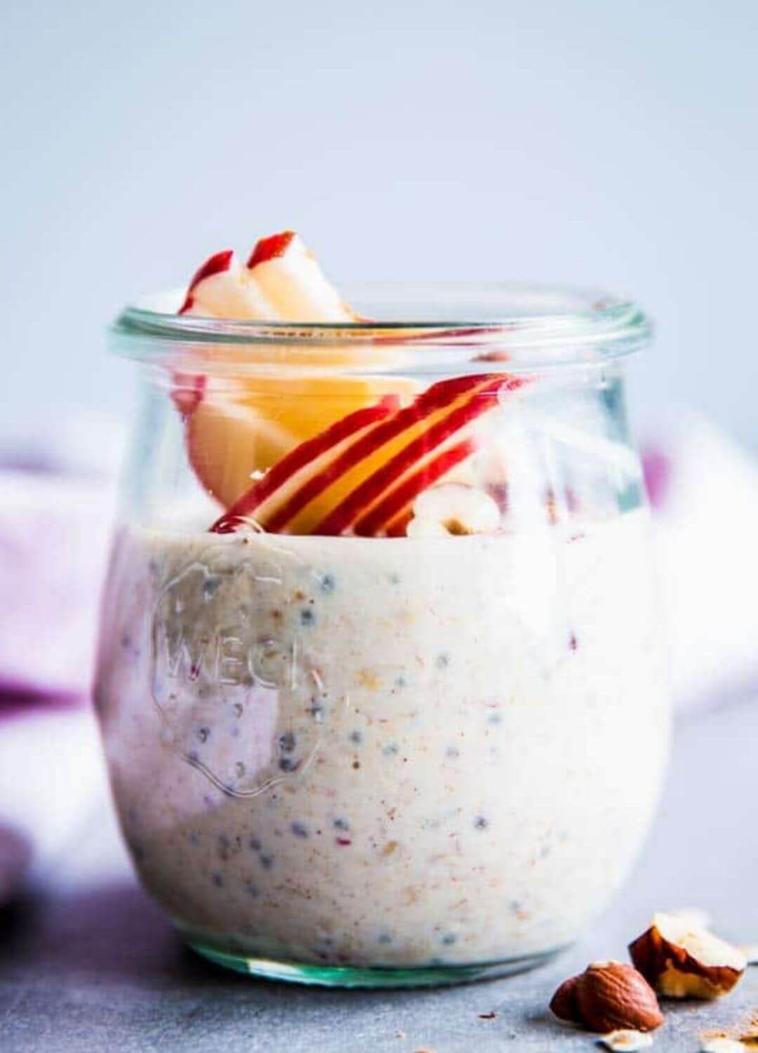 apple cinnamon overnight oats fall treats