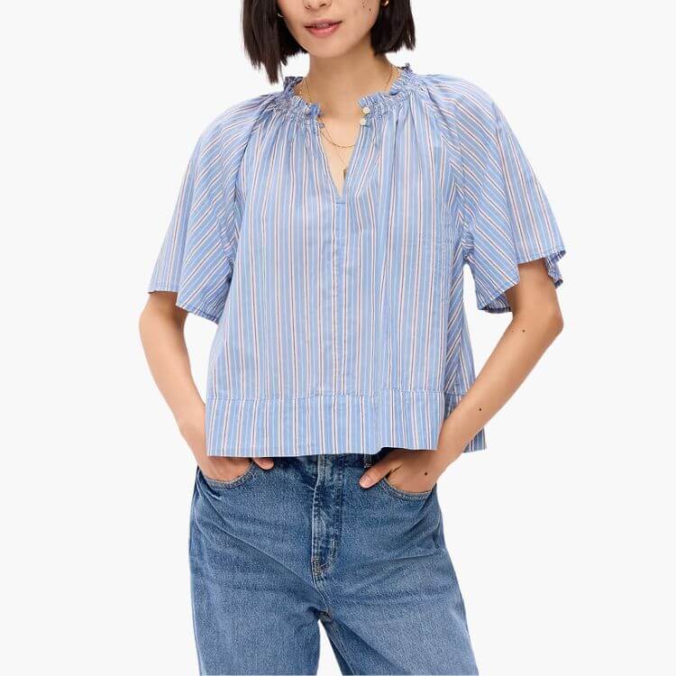 Short Sleeve Striped Top