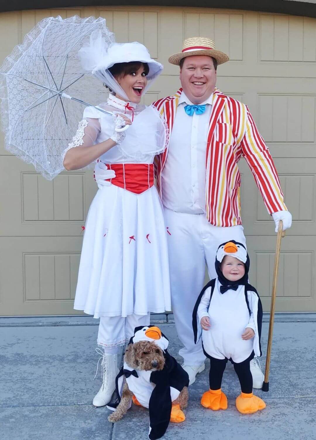mary poppins family costume with baby
