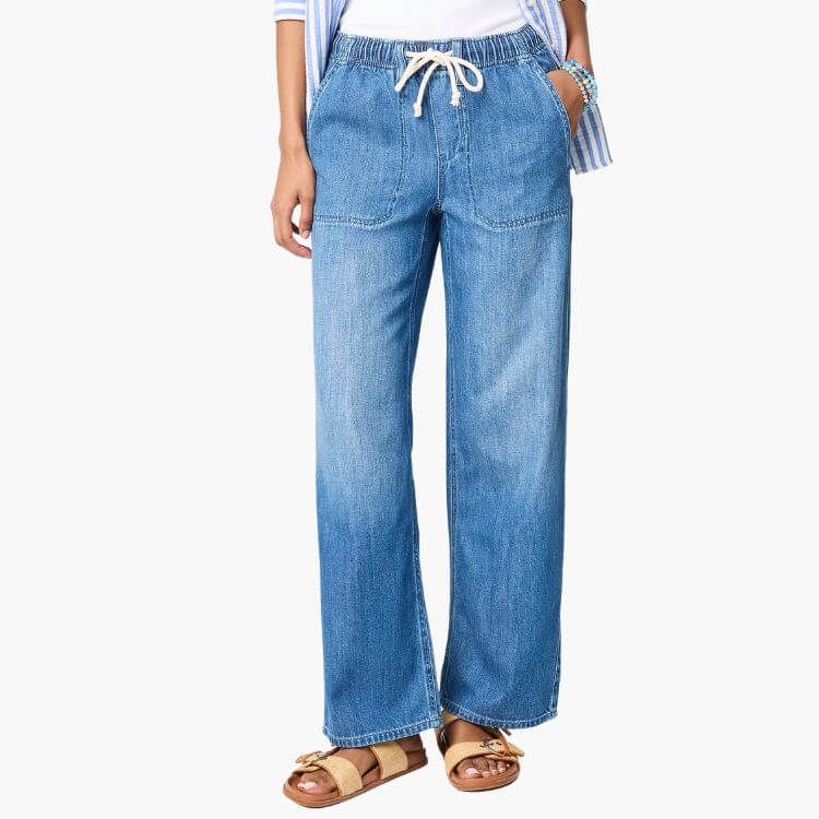 Light-Feel Drawstring Jean