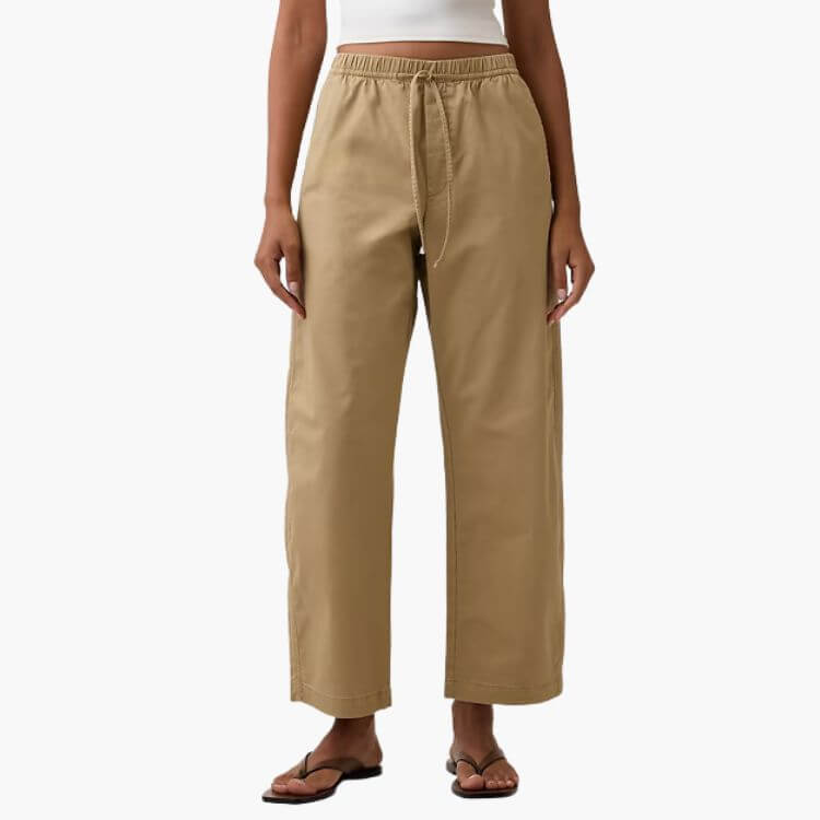 Mid Rise Easy Barrel Khakis