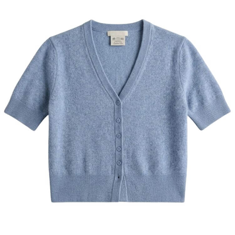 short sleeve cardigan