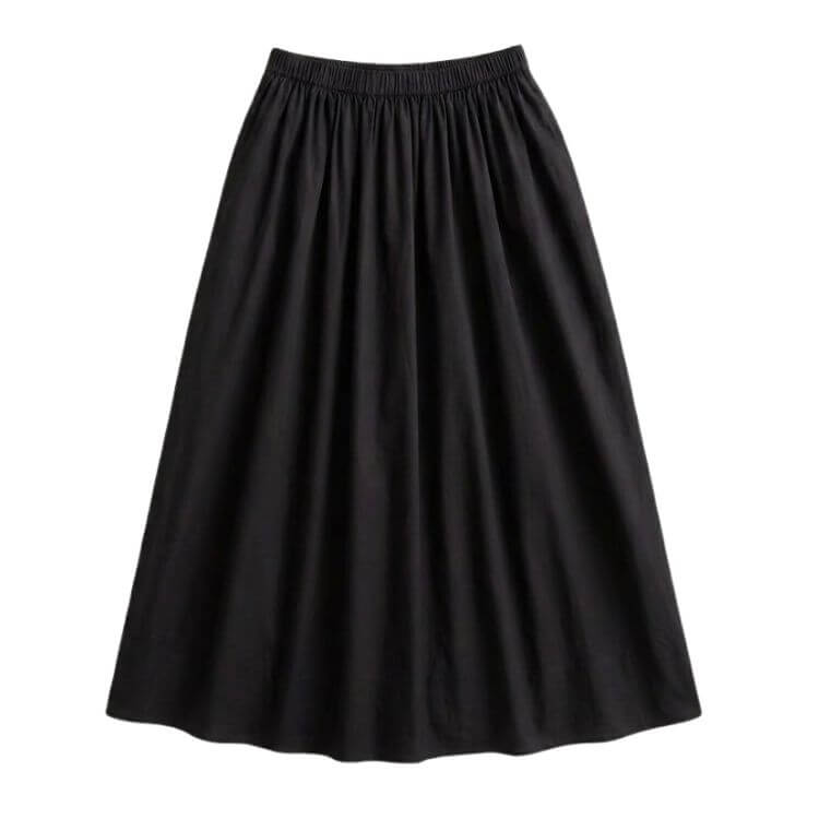 black skirt fall capsule wardrobe