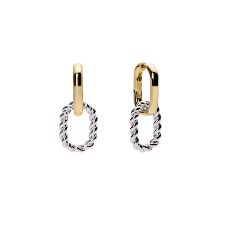 two tone earrings fall capsule wardrobe