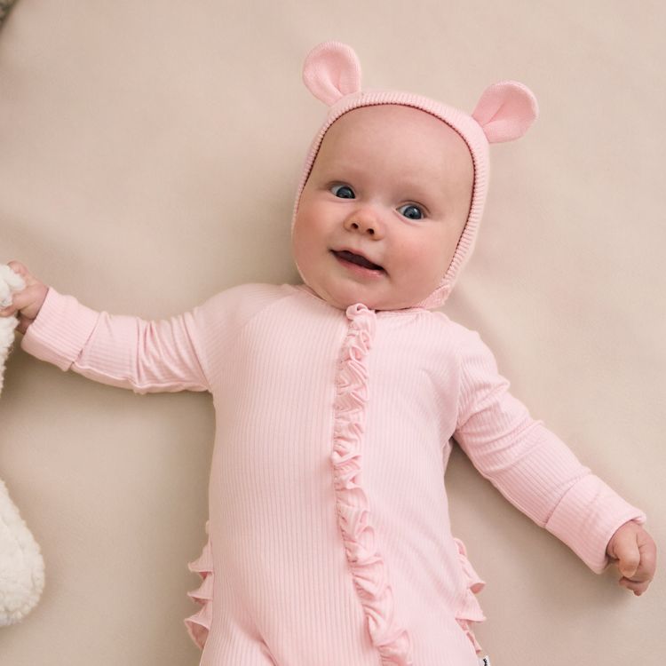 Prima Pink Bear Bonnet