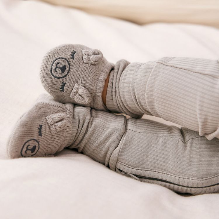 Dove Gray Bear Booties
