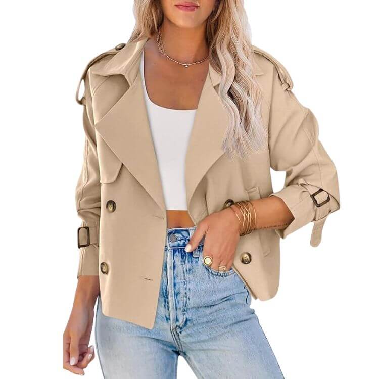 Cropped Trench Coat