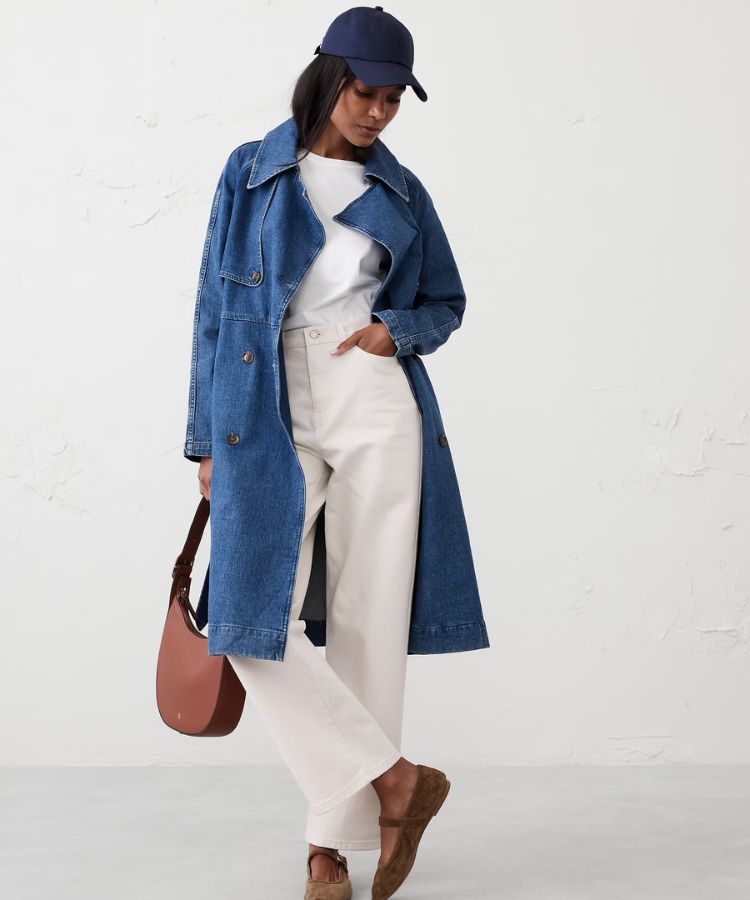 Denim Trench Coat