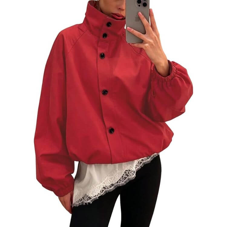 Funnel Neck Jacket 