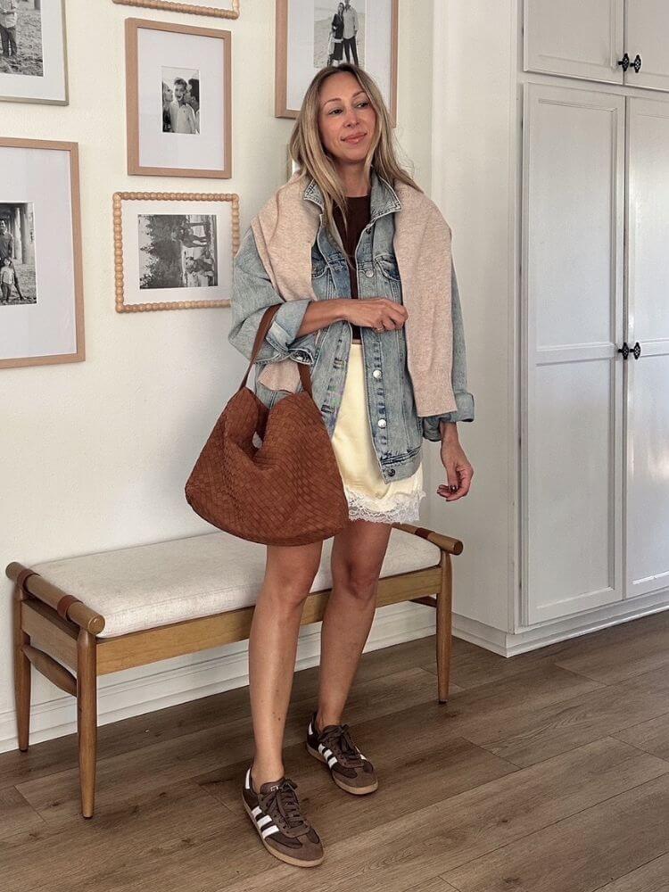 slouchy suede bag for fall