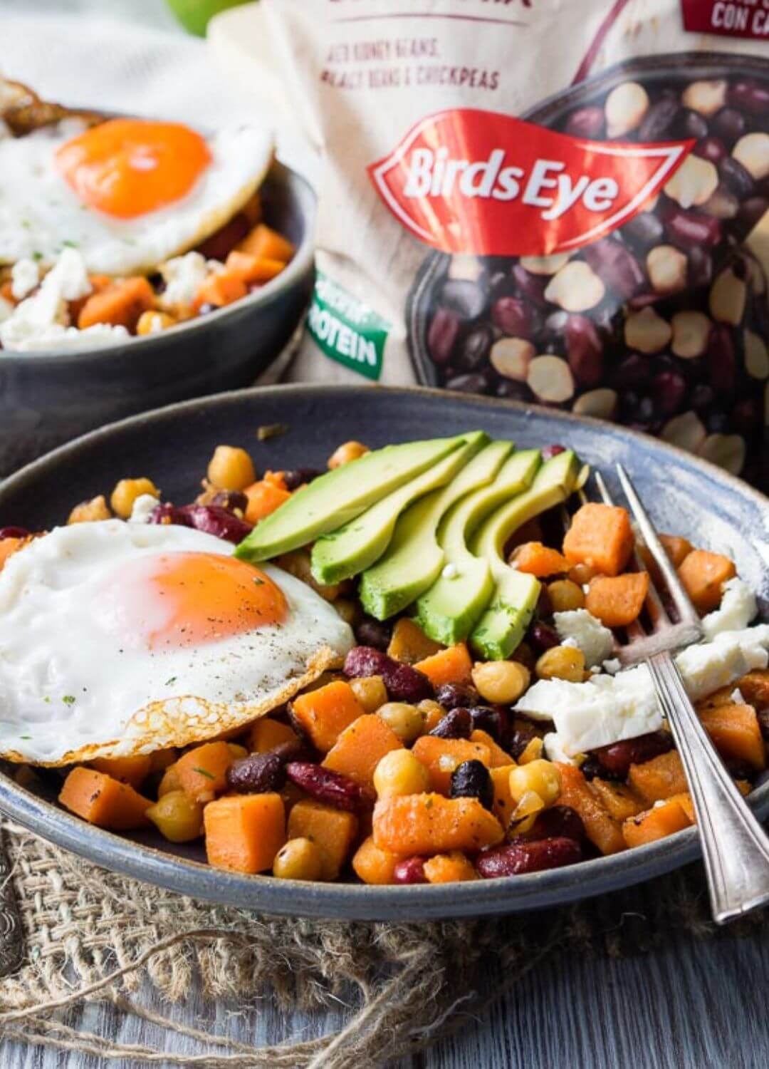 sweet potatoes and beans breakfast bowl fall recipes