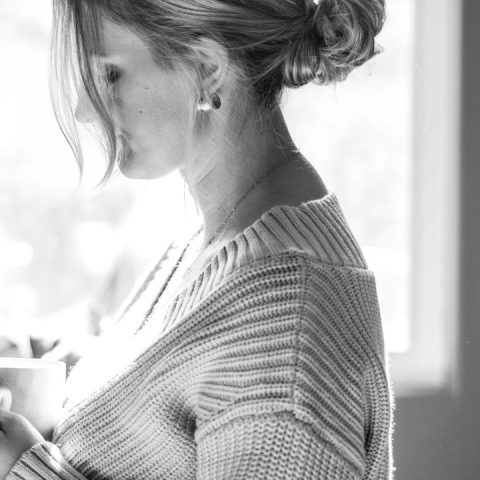 woman considering breast reduction