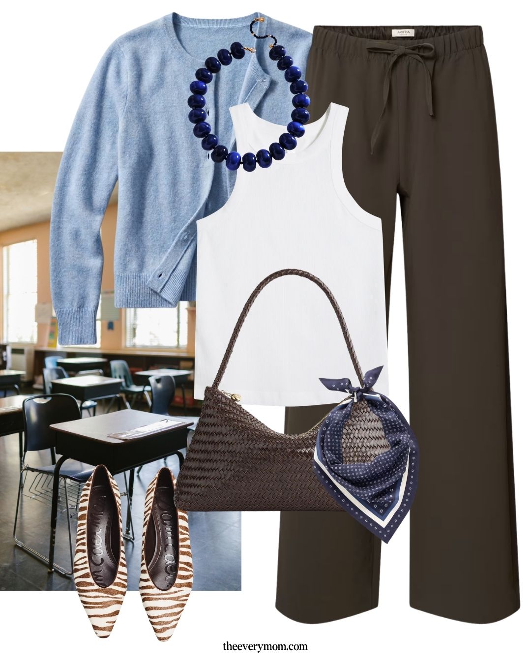 back to school mom outfit idea
