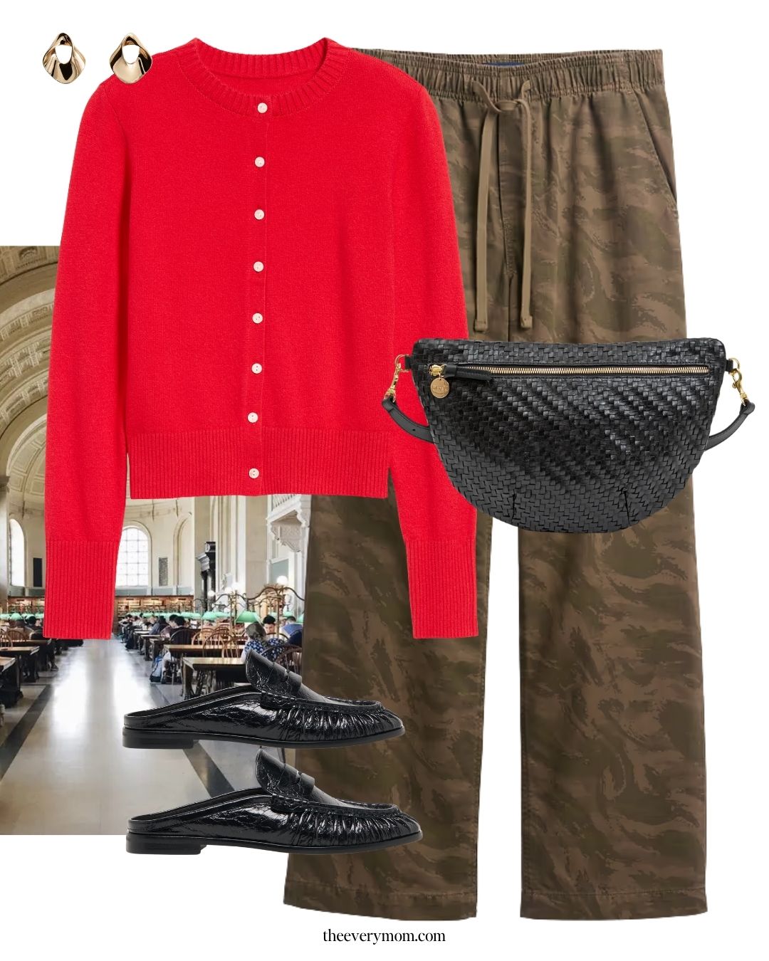 casual fall outfit idea for moms