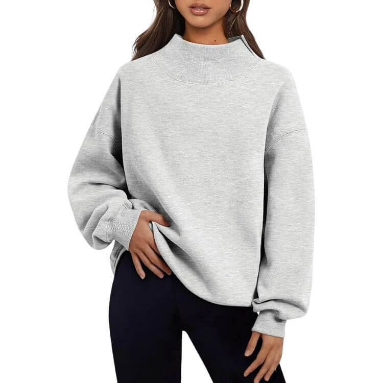 Mock Neck Sweatshirt