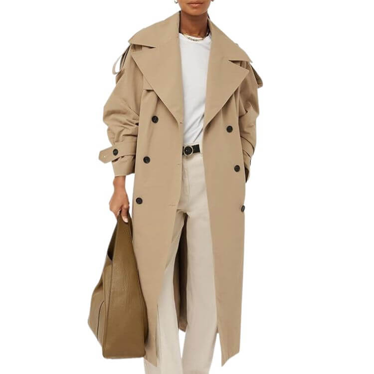 Oversized Long Trench Coat