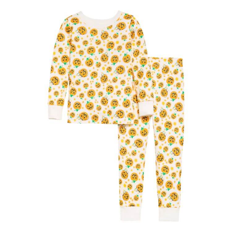 Snug Fit Pumpkin Pajama Set