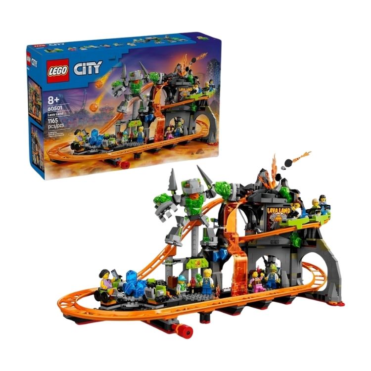 LEGO Lava Land Roller Coaster Park 