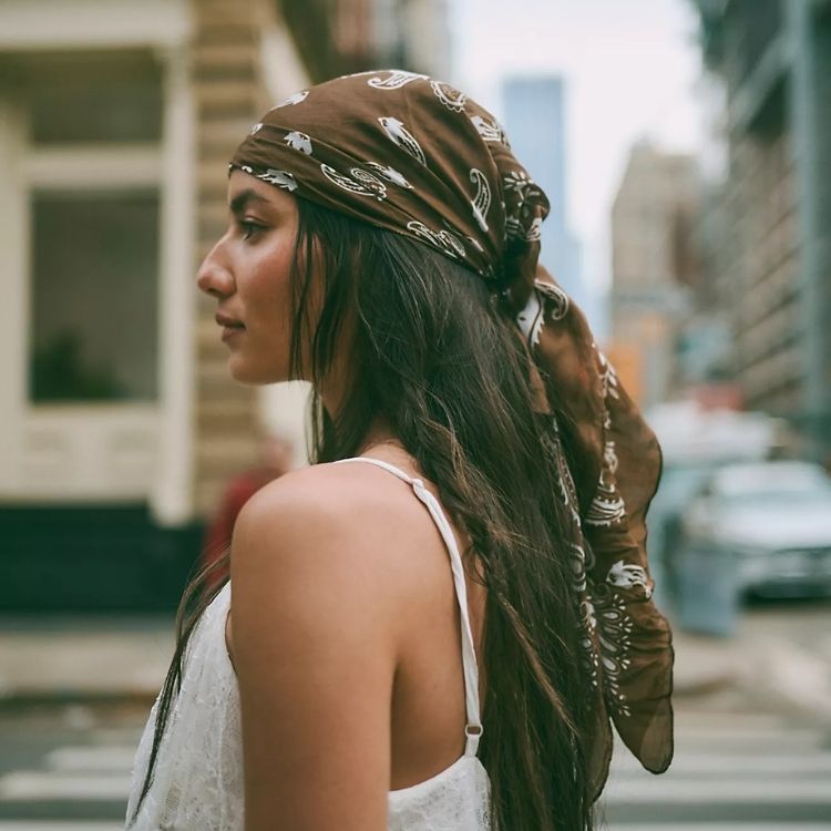 So Silk Printed Bandana