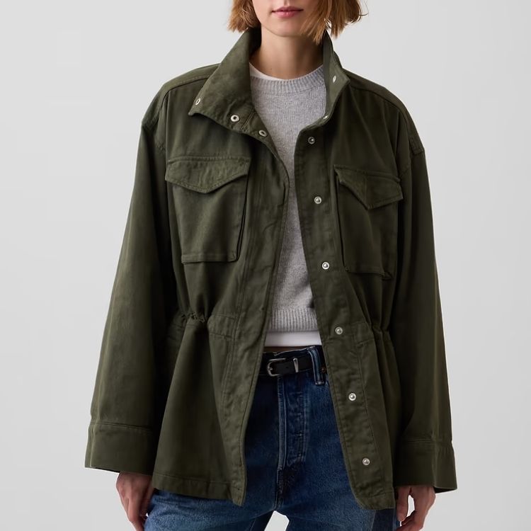 Oversized Utility Swing Jacket