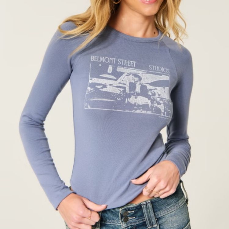 Long-Sleeve Raglan Crew T-Shirt