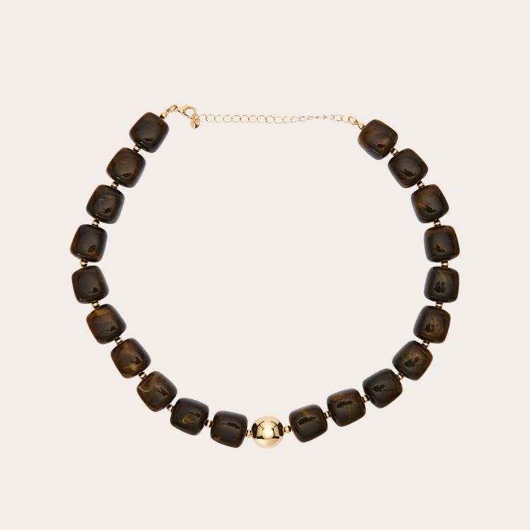 Chunky Resin Beaded Necklace