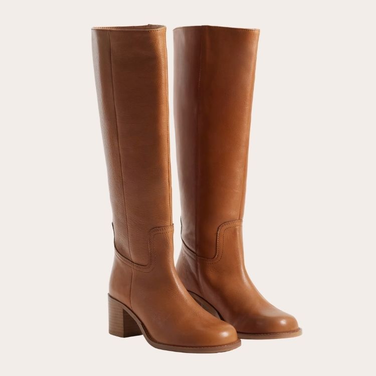 Clyde Real Leather Knee Boots