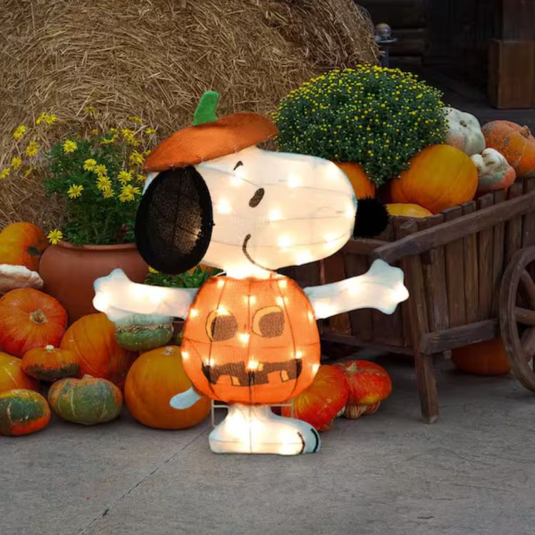 24" Lit Snoopy