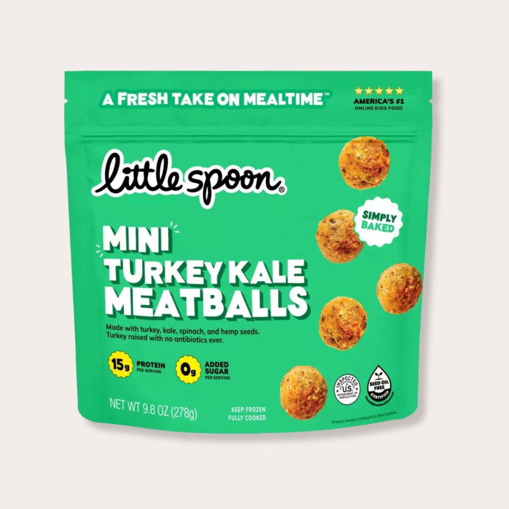 Frozen Family Size Mini Turkey Kale Meatballs