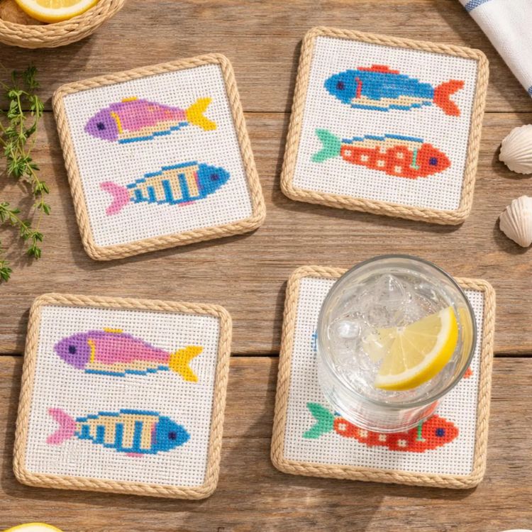 Beginner Sardines Needlepoint Canvas