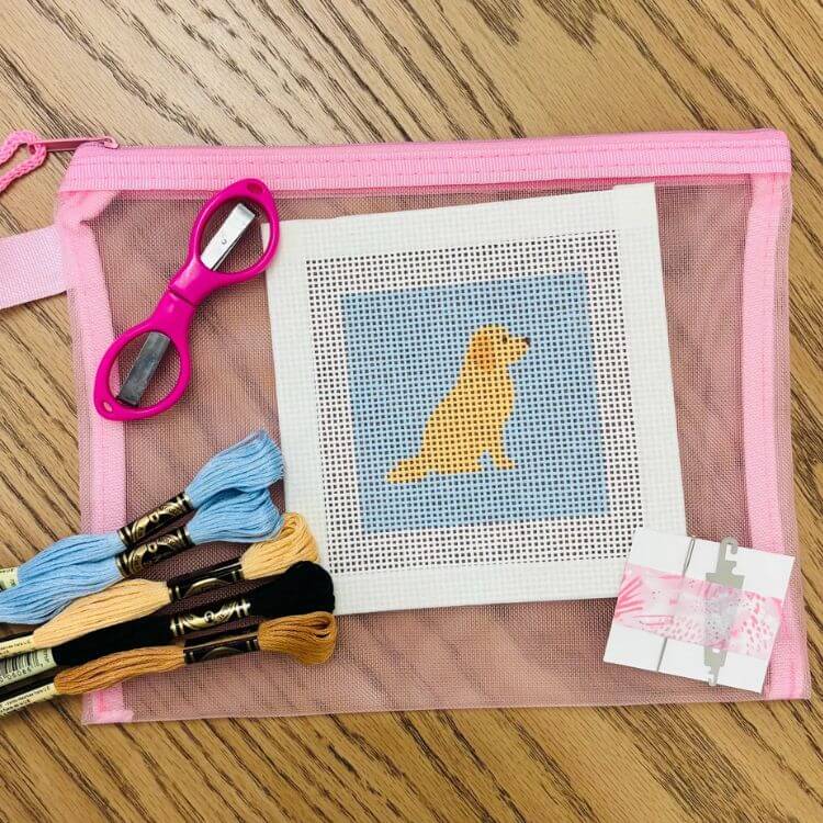 Golden Retriever Needlepoint Kit