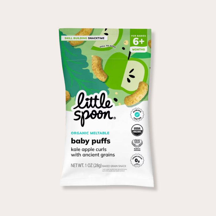 Kale Apple Baby Puffs