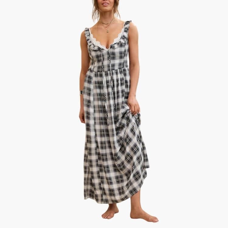 Drapey Side Smocked Dress