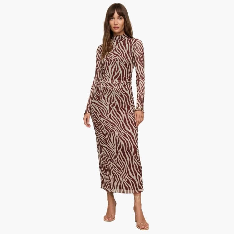 Mesh Midi Dress