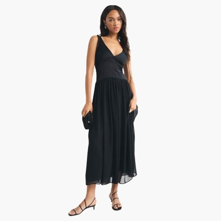Tie-Strap Maxi Dress