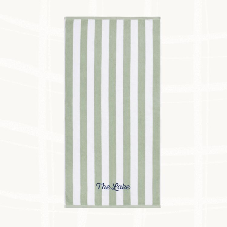 Personalized Striped Towel