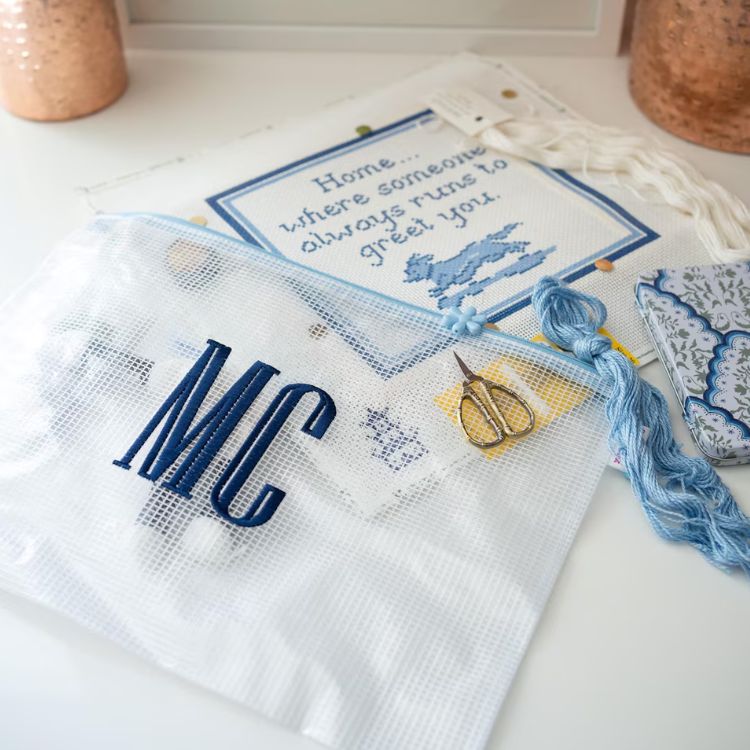 Personalized Needlepoint Storage