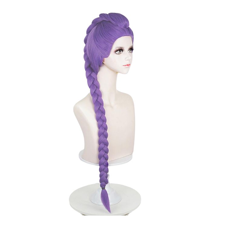 Purple Braided Wig