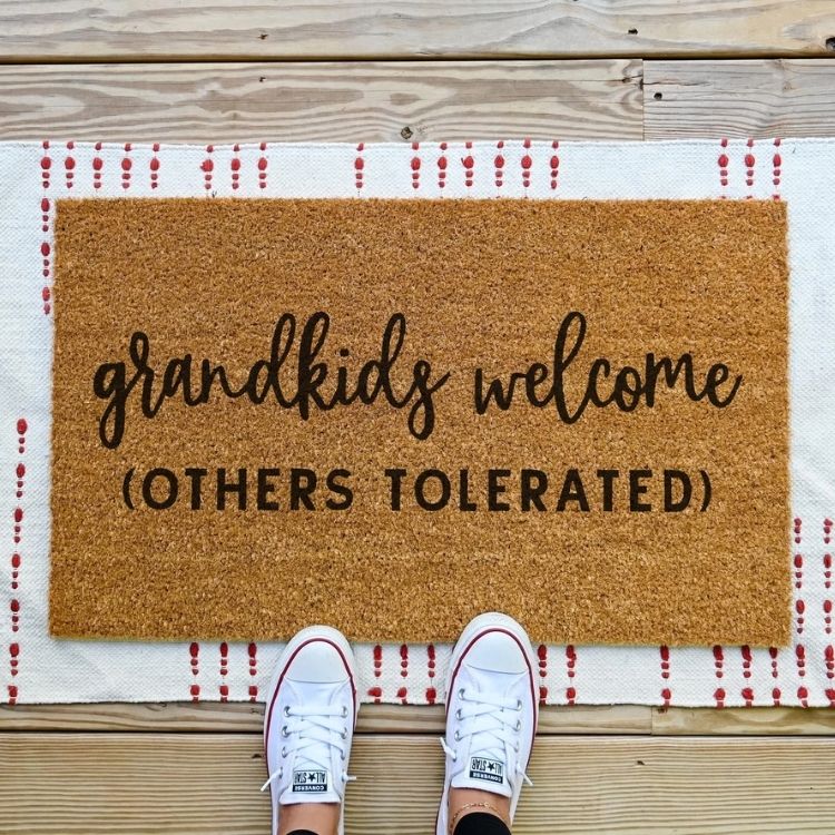 Grandkids Welcome Here Doormat